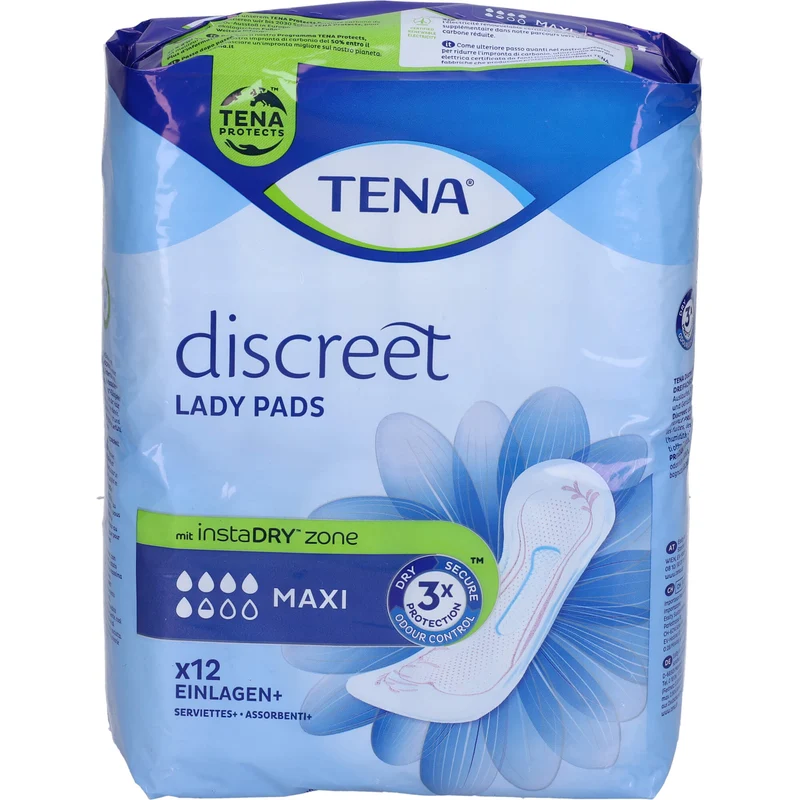 TENA Lady Discreet Maxi Inkontinenzeinlagen, 12 St. Einlagen
