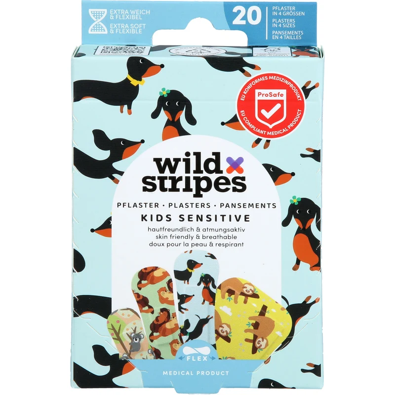 Wild Stripes Kids Sensitiv Animal Fun, 20 St. Pflaster