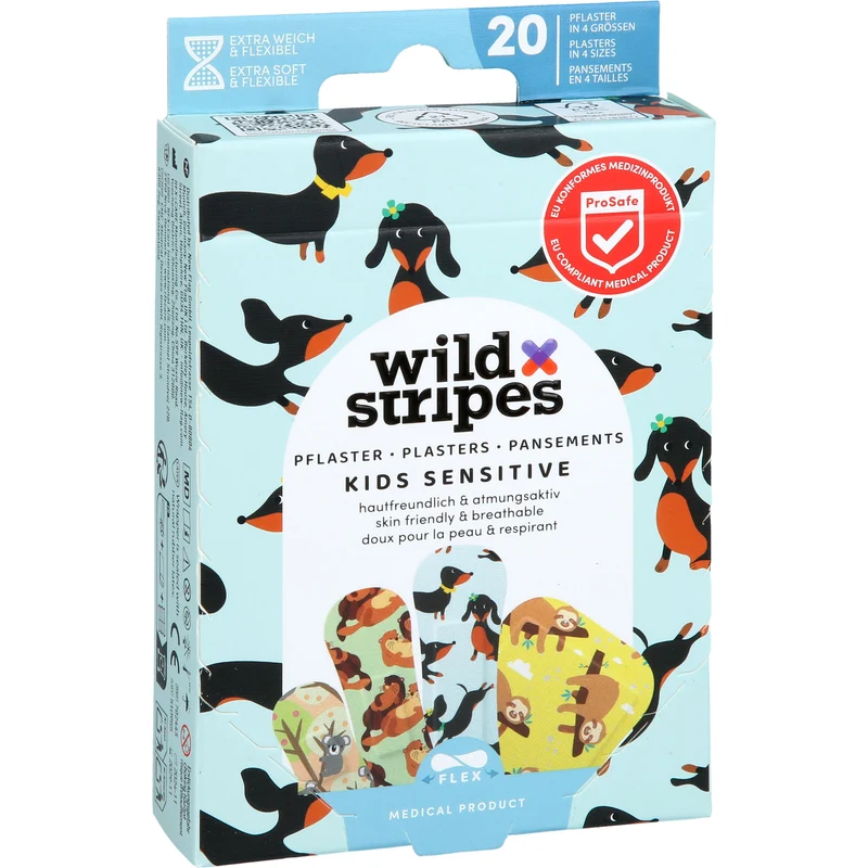 Wild Stripes Kids Sensitiv Animal Fun, 20 St. Pflaster