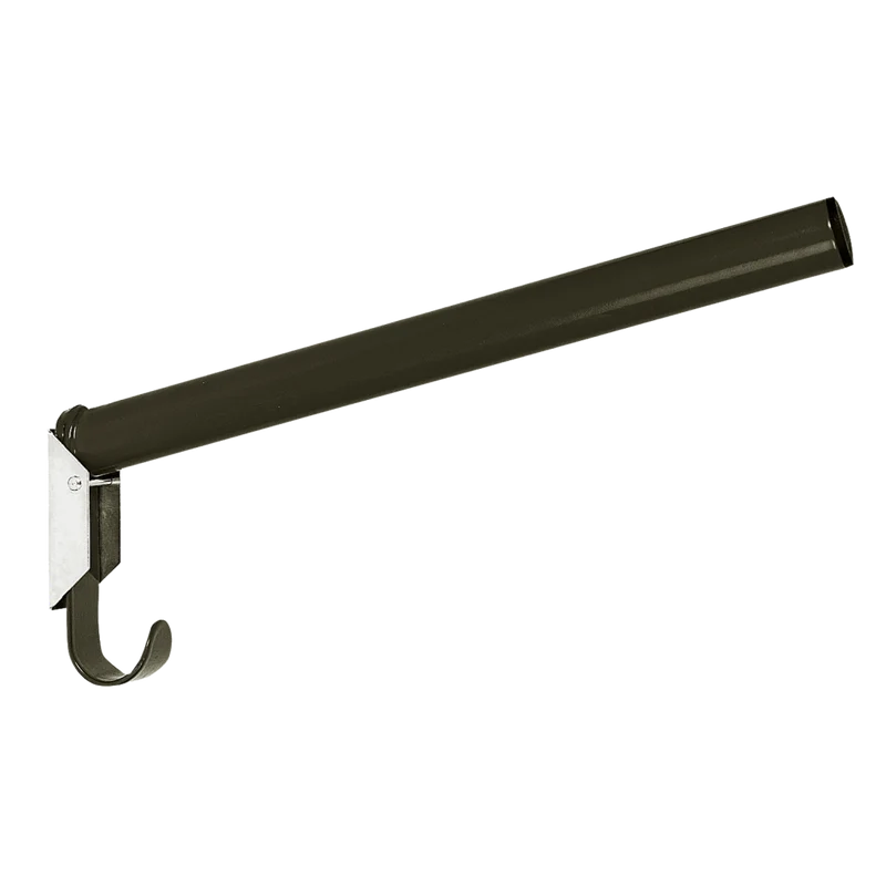 Zadelhouder 44cm rond metaal zwart