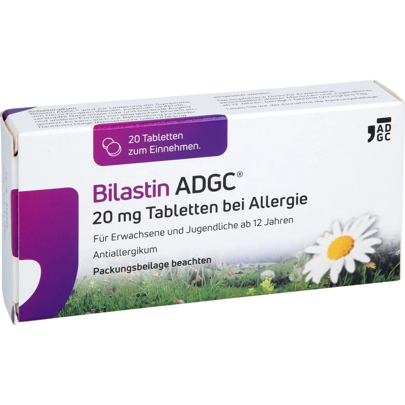 ADGC Bilastin 20 mg Tabletten bei Allergien, 20 St. Tabletten