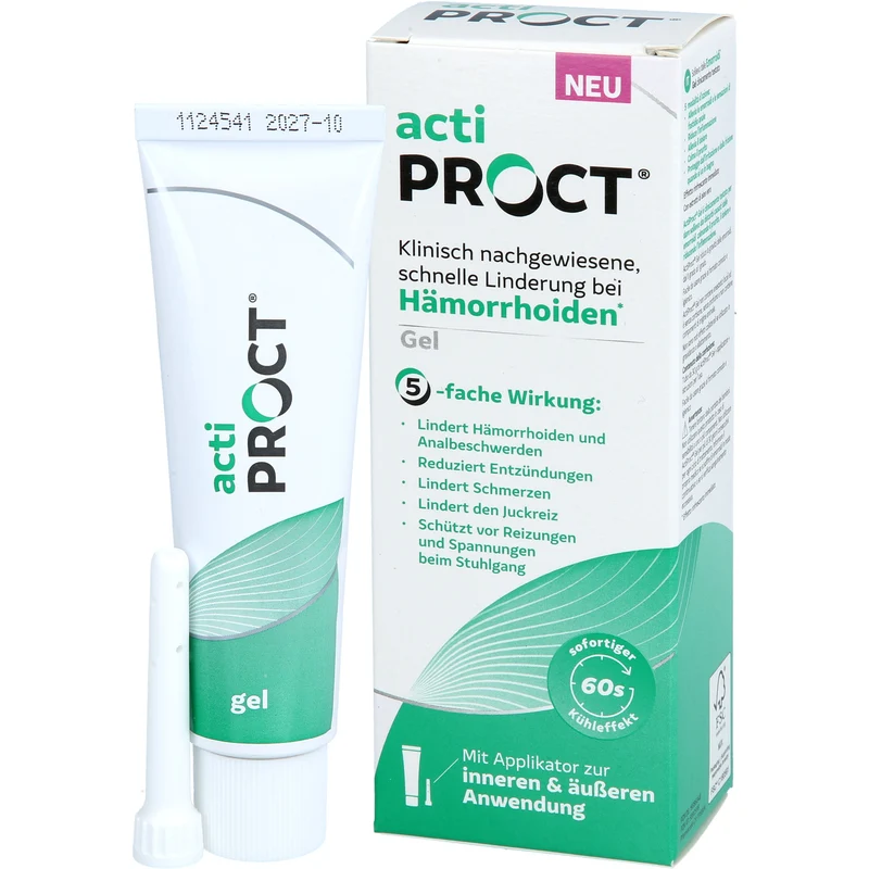 ActiProct Gel kühlend zur Behandlung von Hämorrhoiden, 30 g Gel