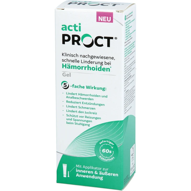 ActiProct Gel kühlend zur Behandlung von Hämorrhoiden, 30 g Gel