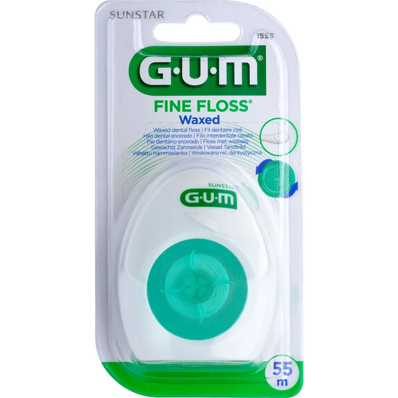 GUM FINE FLOSS waxed Zahnseide 55 m, 1 St. Zahnseide
