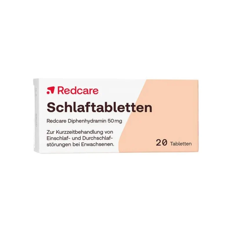 Redcare Schlaftabletten Diphenhydramin 50 mg bei Einschlaf- und Durchschlafstörungen, 20 St. Tabletten