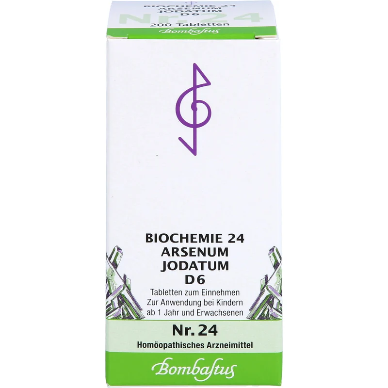 Biochemie 24 Arsenum jodatum Bombastus D6 Tbl., 200 St TAB