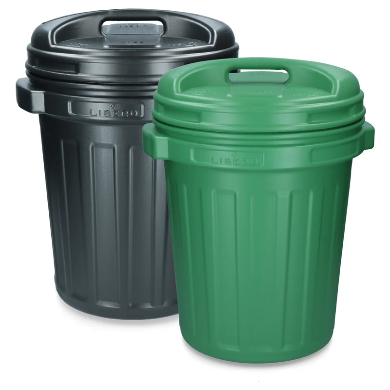 Voerton met draaisluiting 40 liter Black