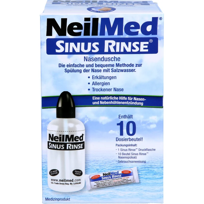 NEILMED Sinus Rinse Nasendusche + Spülsalz, 1 St. Salz