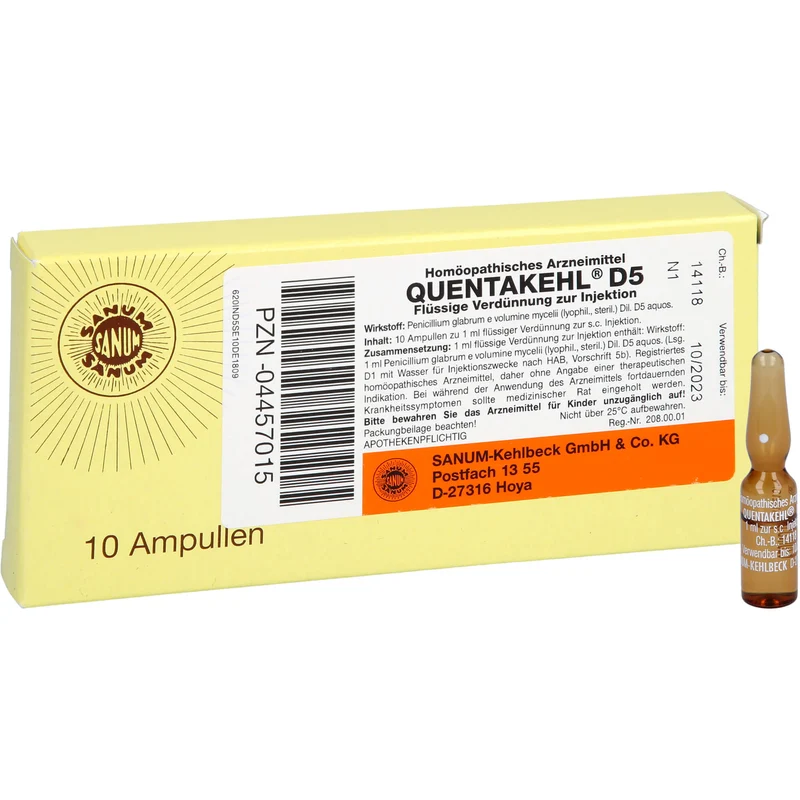 SANUM-KEHLBECK Quentakehl D5 flüssige Verdünnung, 10 ml Lösung