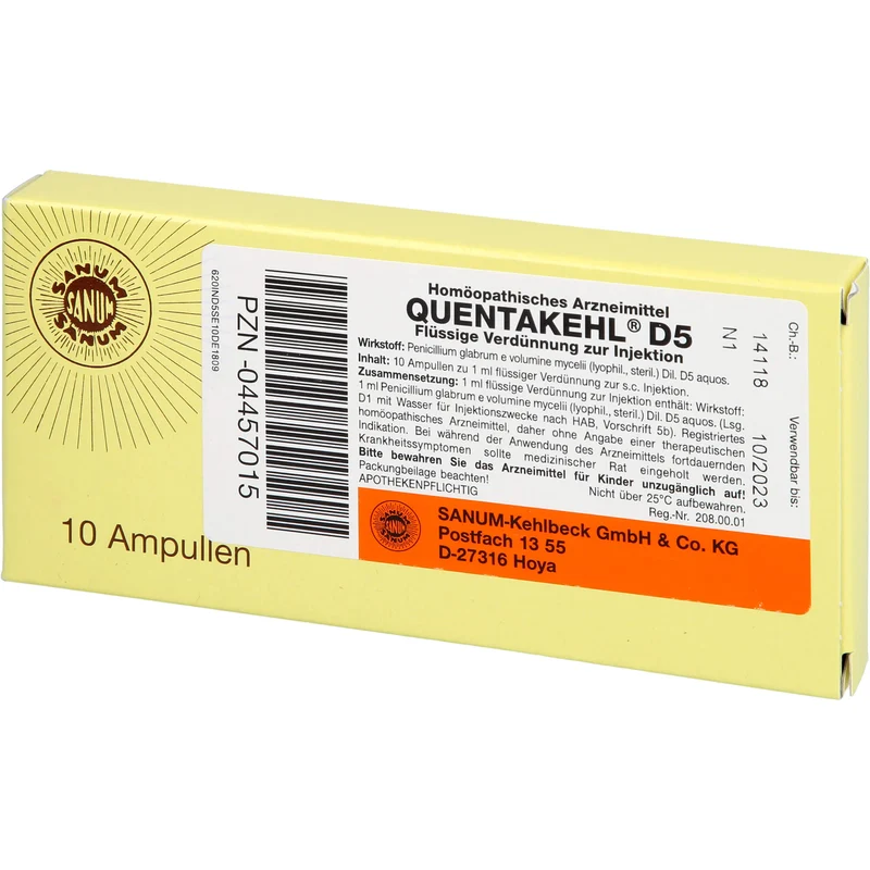 SANUM-KEHLBECK Quentakehl D5 flüssige Verdünnung, 10 ml Lösung