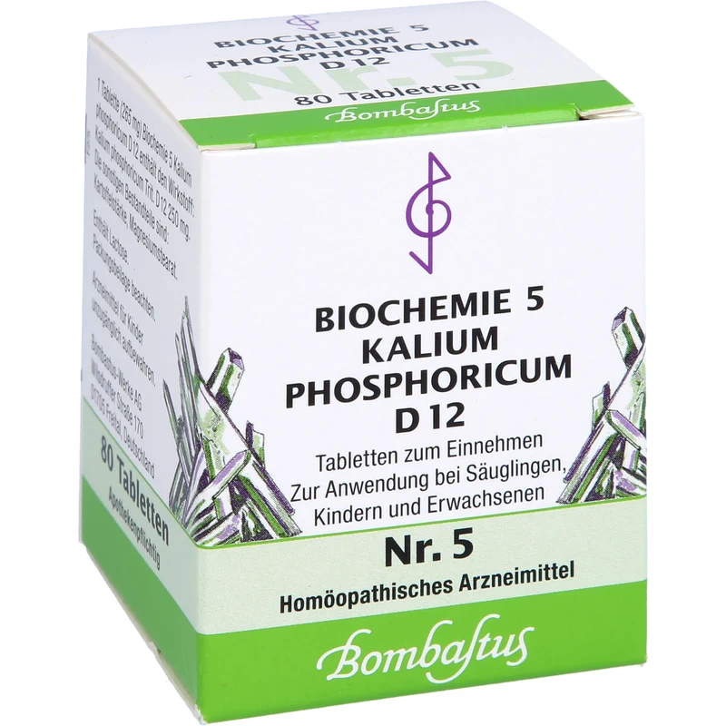 Biochemie 5 Kalium phosphoricum Bombastus D12 Tbl., 80 St TAB