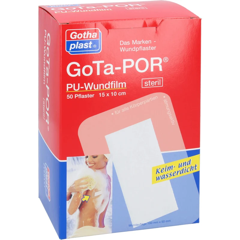 GoTa-POR PU Wundfilm 15x10cm steril, 50 St PFL