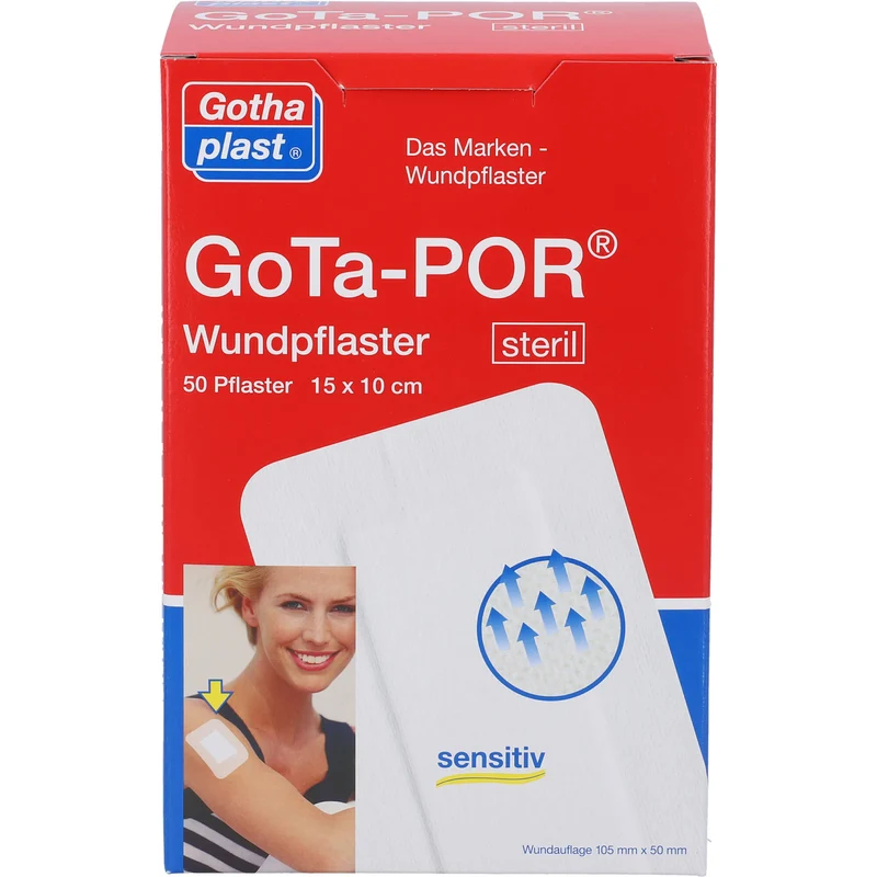 GoTa-POR Wundpflaster steril 150mmx100mm, 50 St PFL