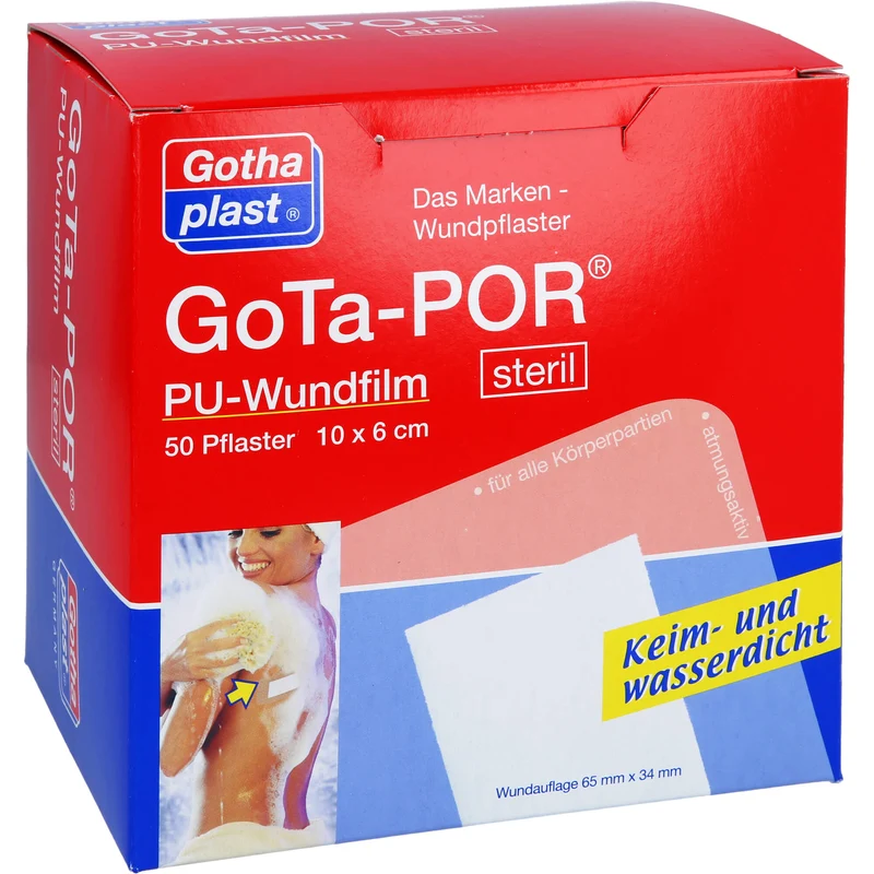 Gota-POR PU Wundfilm 10x6cm steril, 50 St PFL