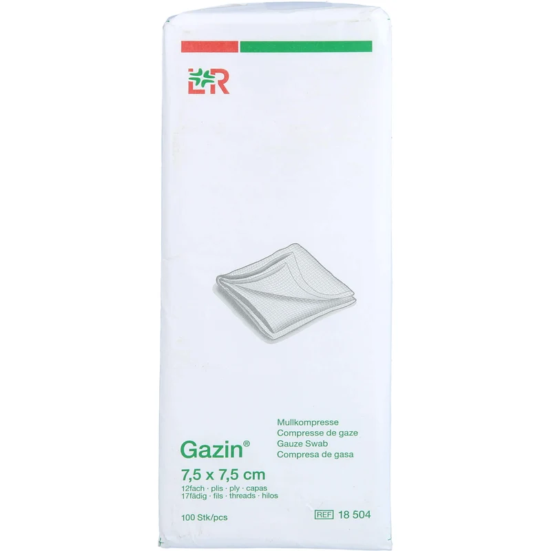 Gazin OP Kompressen 7,5x7,5cm, 100 St KOM