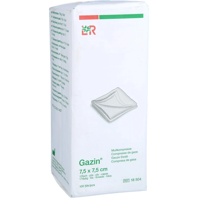 Gazin OP Kompressen 7,5x7,5cm, 100 St KOM