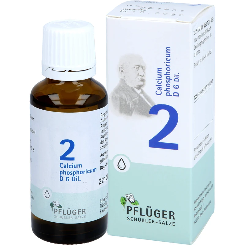Pflüger Biochemie Nr.2 Calcium phosphoricum D6 Dilution, 30 ml Lösung