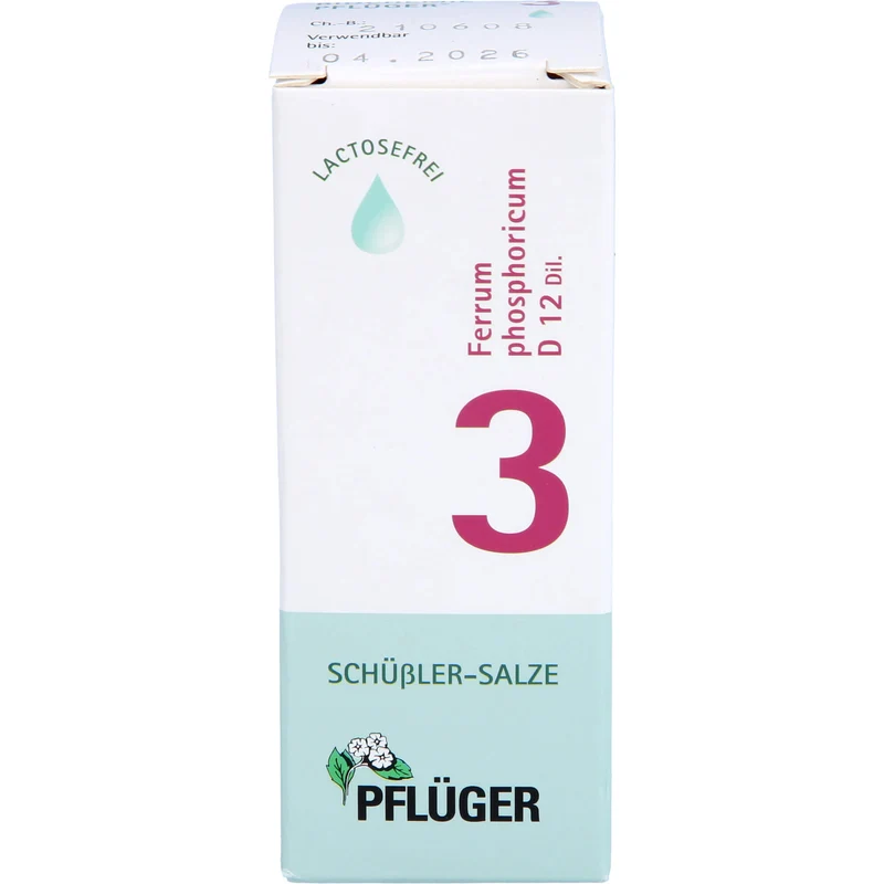 Pflüger Biochemie Nr.3 Ferrum phosphoricum D12 Dilution, 30 ml Lösung