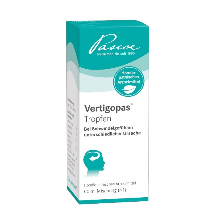 Vertigopas Tropfen bei Schwindelgefühlen unterschiedlicher Ursache, 50 ml Lösung