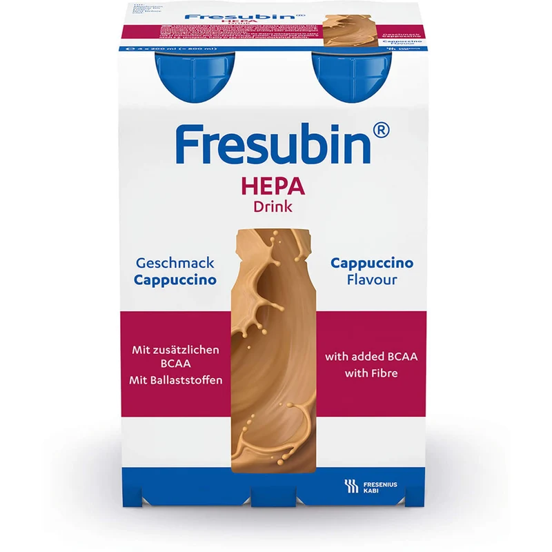 Fresubin hepa DRINK Cappucino Trinkflasche, 4X200 ml LOE