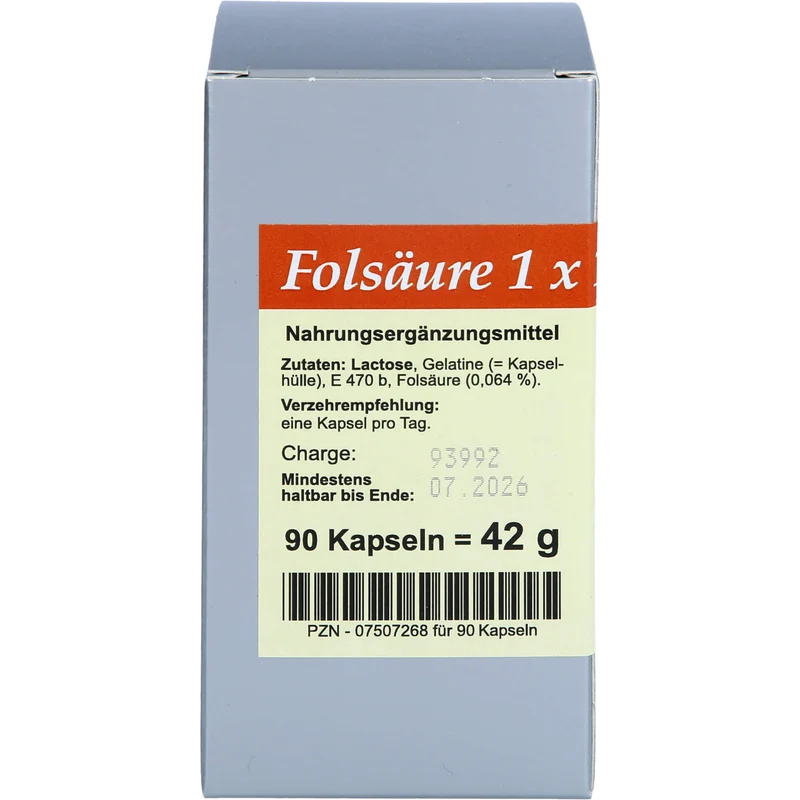 Folsäure 1 X 1 pro Tag, 90 St KAP