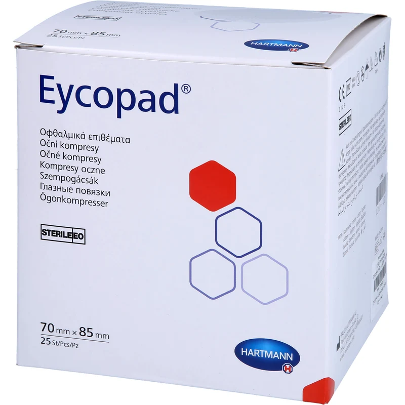 EYCOPAD AUGEN 70X85 STERIL, 25 St KOM