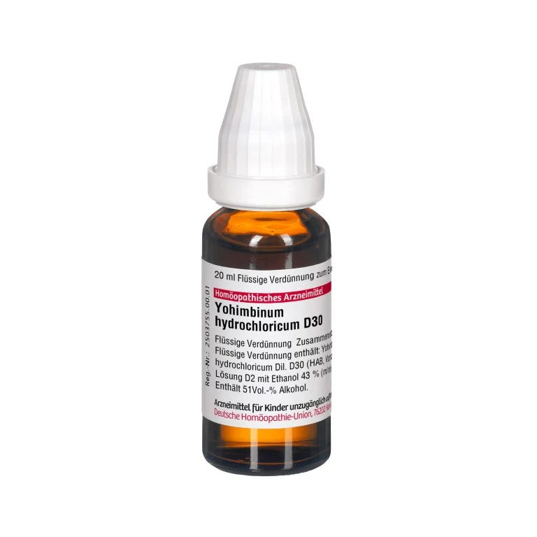 Yohimbinum hydrochloricum D30 DHU Dilution, 20 ml Lösung
