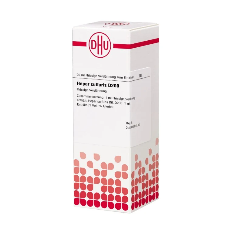 Hepar sulfuris D200 DHU Dilution, 20 ml Lösung