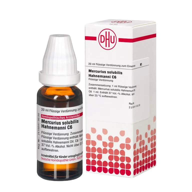 DHU Mercurius solubilis Hahnemanni C6 Dilution, 20 ml Lösung