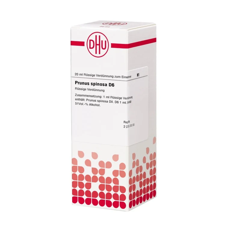 Prunus spinosa D6 DHU Dilution, 20 ml Lösung