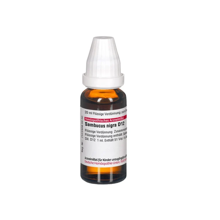 Sambucus nigra D12 DHU Dilution, 20 ml Lösung