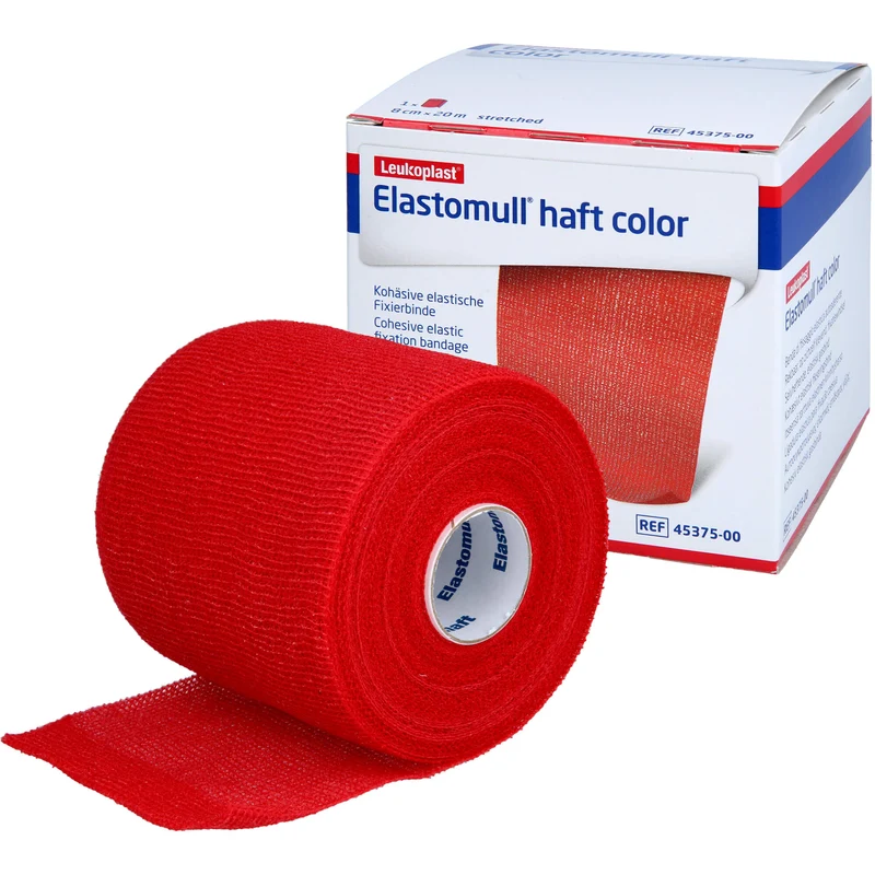 ELASTOMULL HAFT 20MX8cm color rot, 1 St BIN