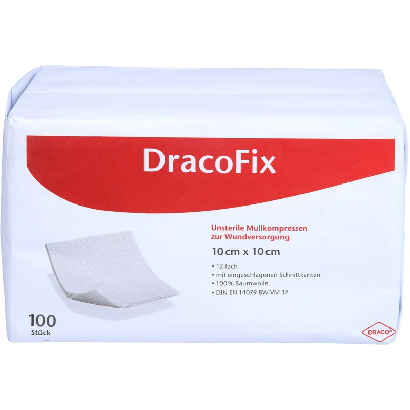 DRACOFIX OP KOM unsteril 10x10 12fach, 100 St KOM