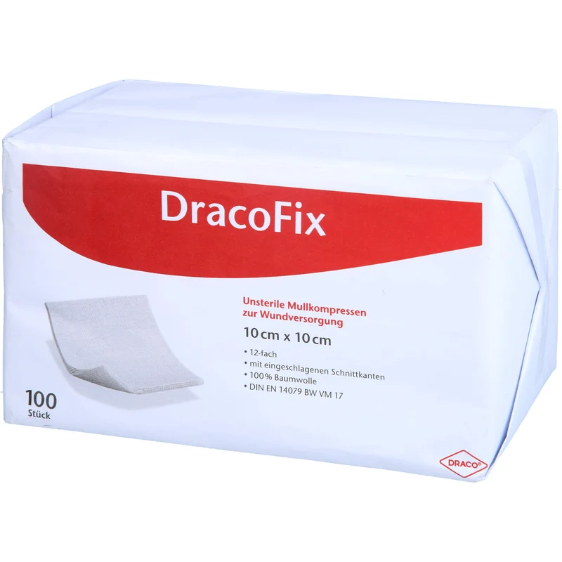 DRACOFIX OP KOM unsteril 10x10 12fach, 100 St KOM