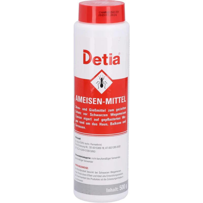 Detia Ameisenmittel zum gezielten Schutz vor schwarzen Wegameisen, 500 g Pulver