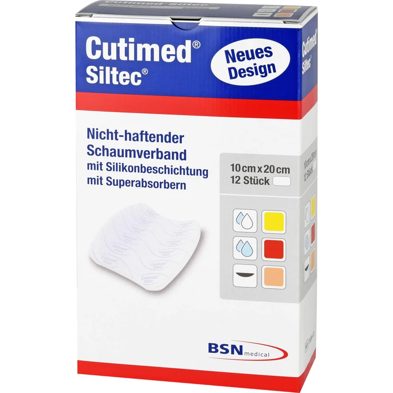 Cutimed Siltec 10x20cm, 12 St KOM