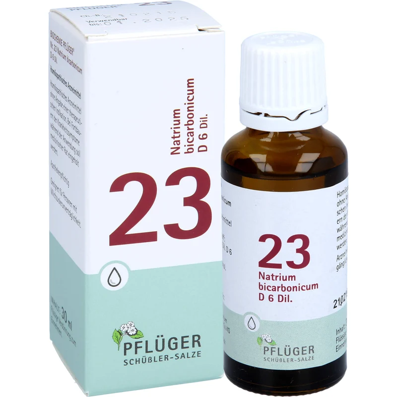 Pflüger Biochemie Nr.23 Natrium bicarbonicum D6 Dilution, 30 ml Lösung