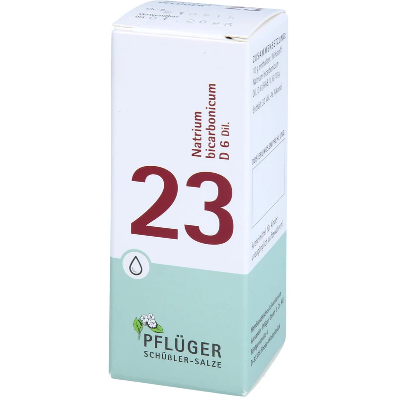 Pflüger Biochemie Nr.23 Natrium bicarbonicum D6 Dilution, 30 ml Lösung