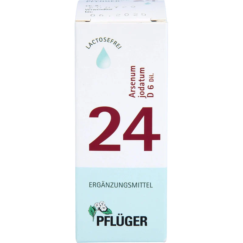 Pflüger Biochemie Nr.24 Arsenum jodatum D6 Dilution, 30 ml Lösung