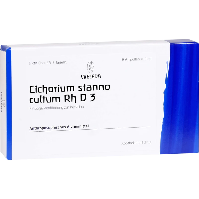 Cichorium Stanno cultum Rh D3 Weleda Amp., 8X1 ml AMP