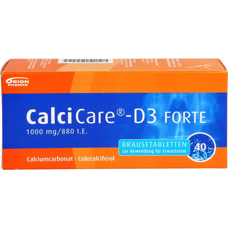 CalciCare-D3 FORTE 1000 mg/880 I.E. Brausetabletten, 40 St BTA