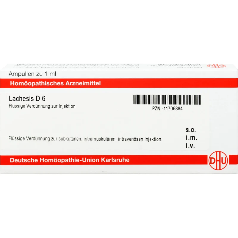 DHU Lachesis D6 Ampullen, 8 St. Ampullen