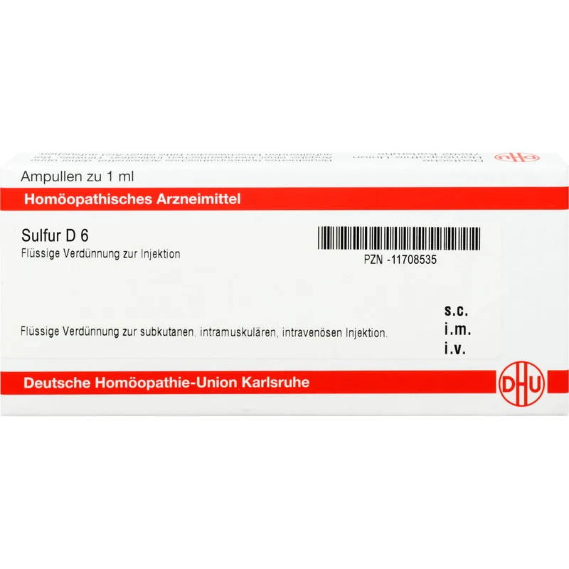 Sulfur D6 DHU Ampullen, 8 St. Ampullen
