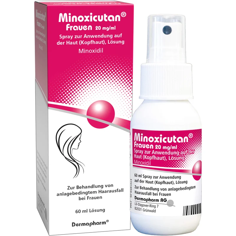 Minoxicutan Frauen 20 mg/ml Spray zur Anwendung auf der Haut, 60 ml Lösung