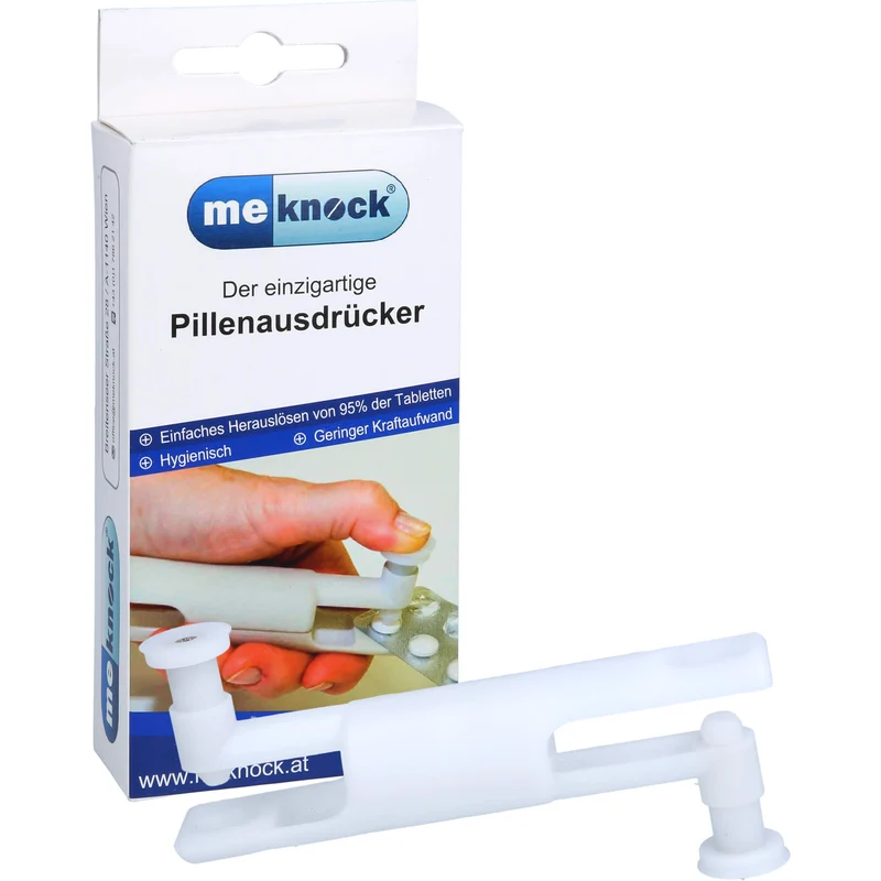 Megadent Deflogrip Blister-Ausdrückhilfe Pillenausdrücker Tabletten mühelos aus Blister entnehmen, 1 St. Gerät