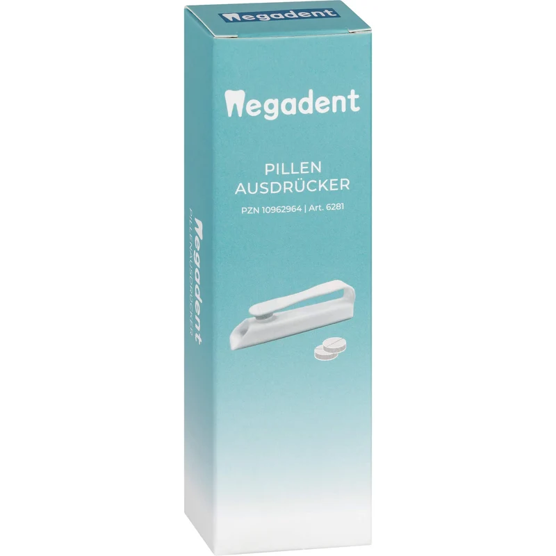 Megadent Deflogrip Blister-Ausdrückhilfe Pillenausdrücker Tabletten mühelos aus Blister entnehmen, 1 St. Gerät