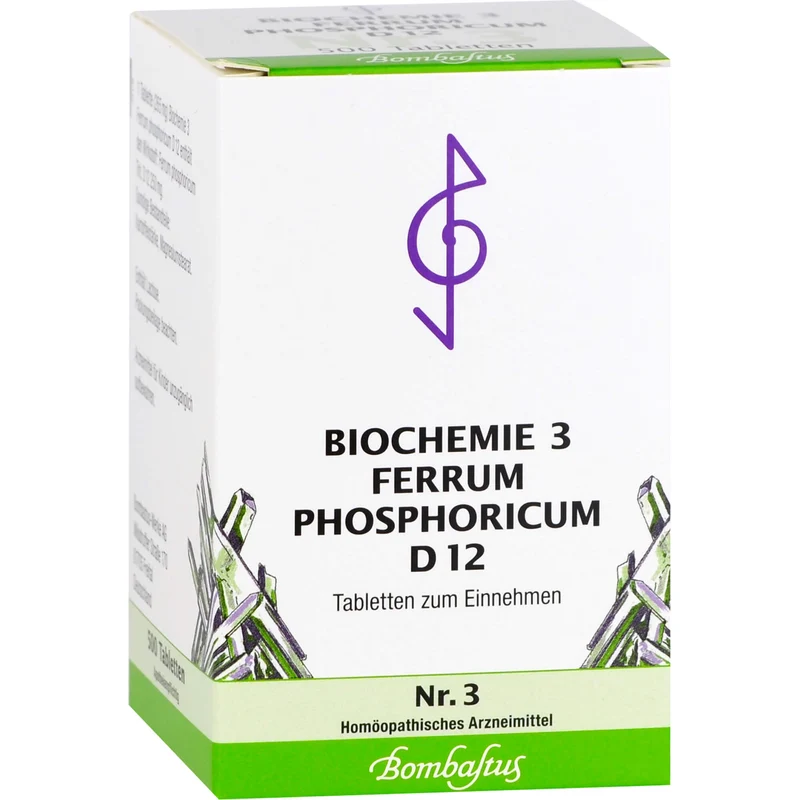 Biochemie 3 Ferrum phosphoricum Bombastus D12 Tbl., 500 St TAB