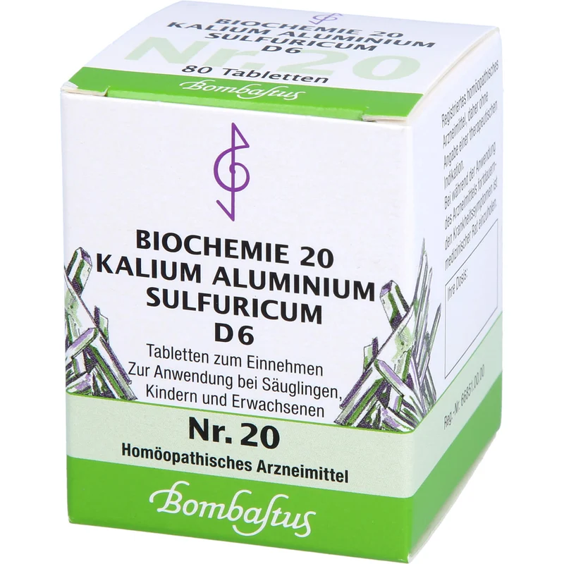 Biochemie 20 Kalium aluminium sulfuricum Bombastus D6 Tbl., 80 St TAB