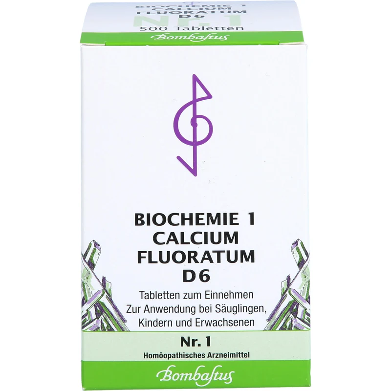 Biochemie 1 Calcium fluoratum Bombastus D6 Tbl., 500 St TAB