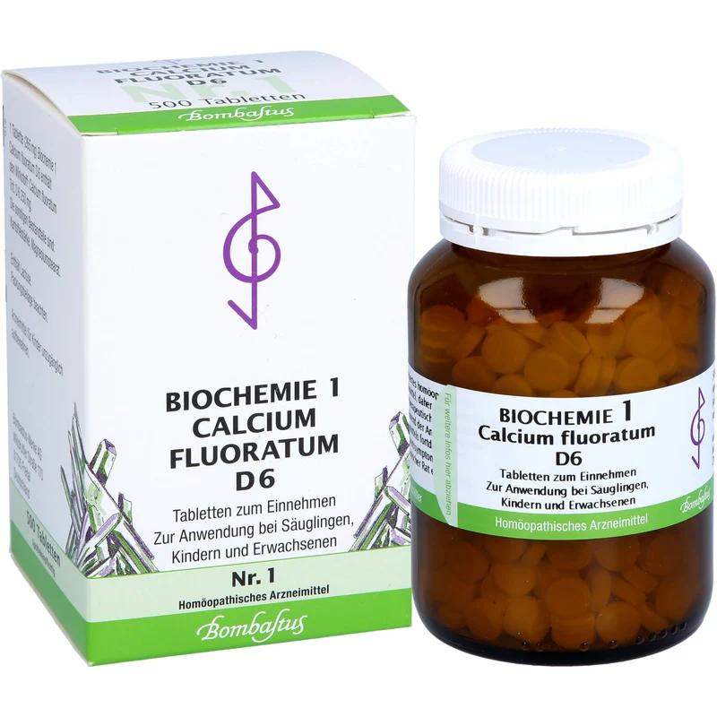 Biochemie 1 Calcium fluoratum Bombastus D6 Tbl., 500 St TAB